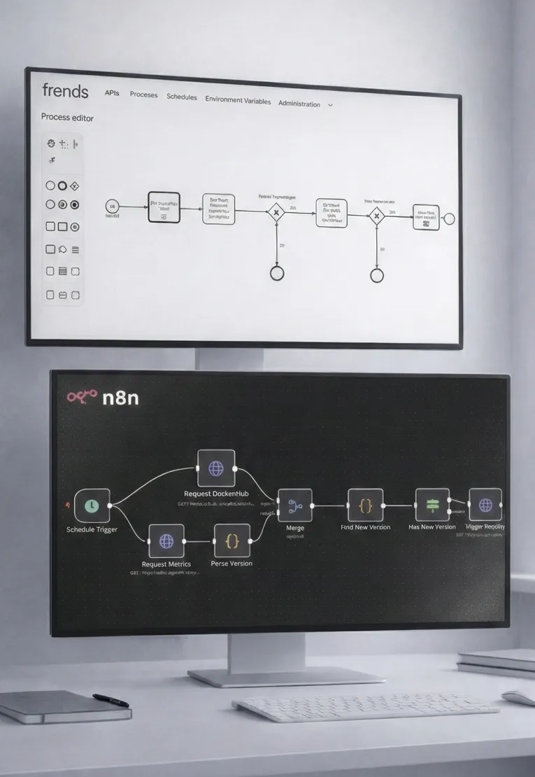 Connected software screens representing seamless integrations